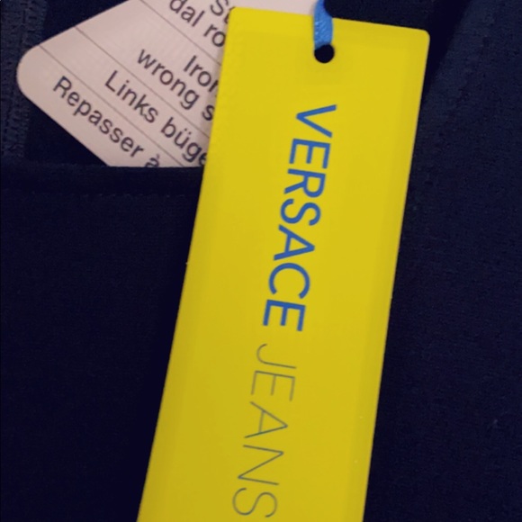 NWT Versace Jeans Black/Gold Dress Size8 - Picture 6 of 10